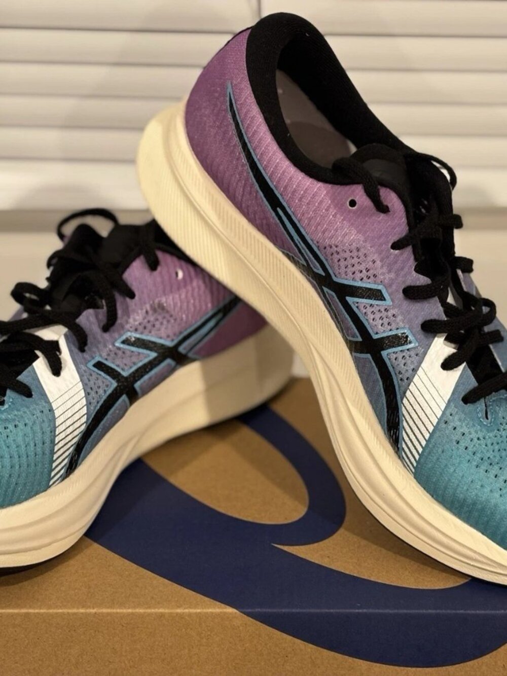 ASICS Women's Magic Speed 2 Running Sneakers Lilac Blue, Size 10.5